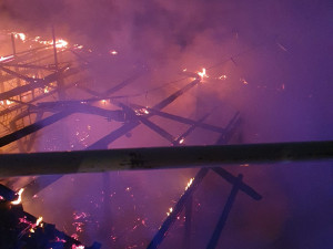 FOTOGALERIE: Požár zemědělského muzea