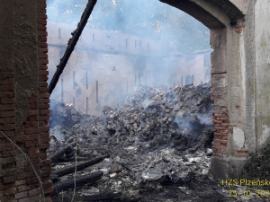 FOTOGALERIE: Požár zemědělského objektu