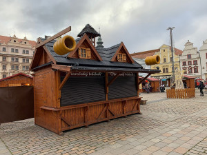 FOTOGALERIE: Uzavřené stánky na vánočních trzích