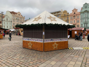 FOTOGALERIE: Uzavřené stánky na vánočních trzích