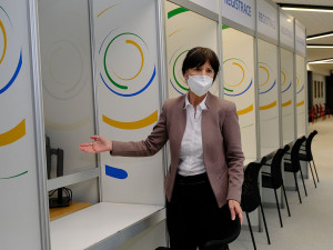 FOTOGALERIE: Velkokapacitní očkovací místo