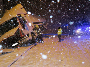 FOTOGALERIE: Nehody na sněhu