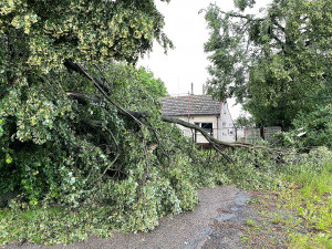 FOTOGALERIE: Krajem se prohnala silná bouře