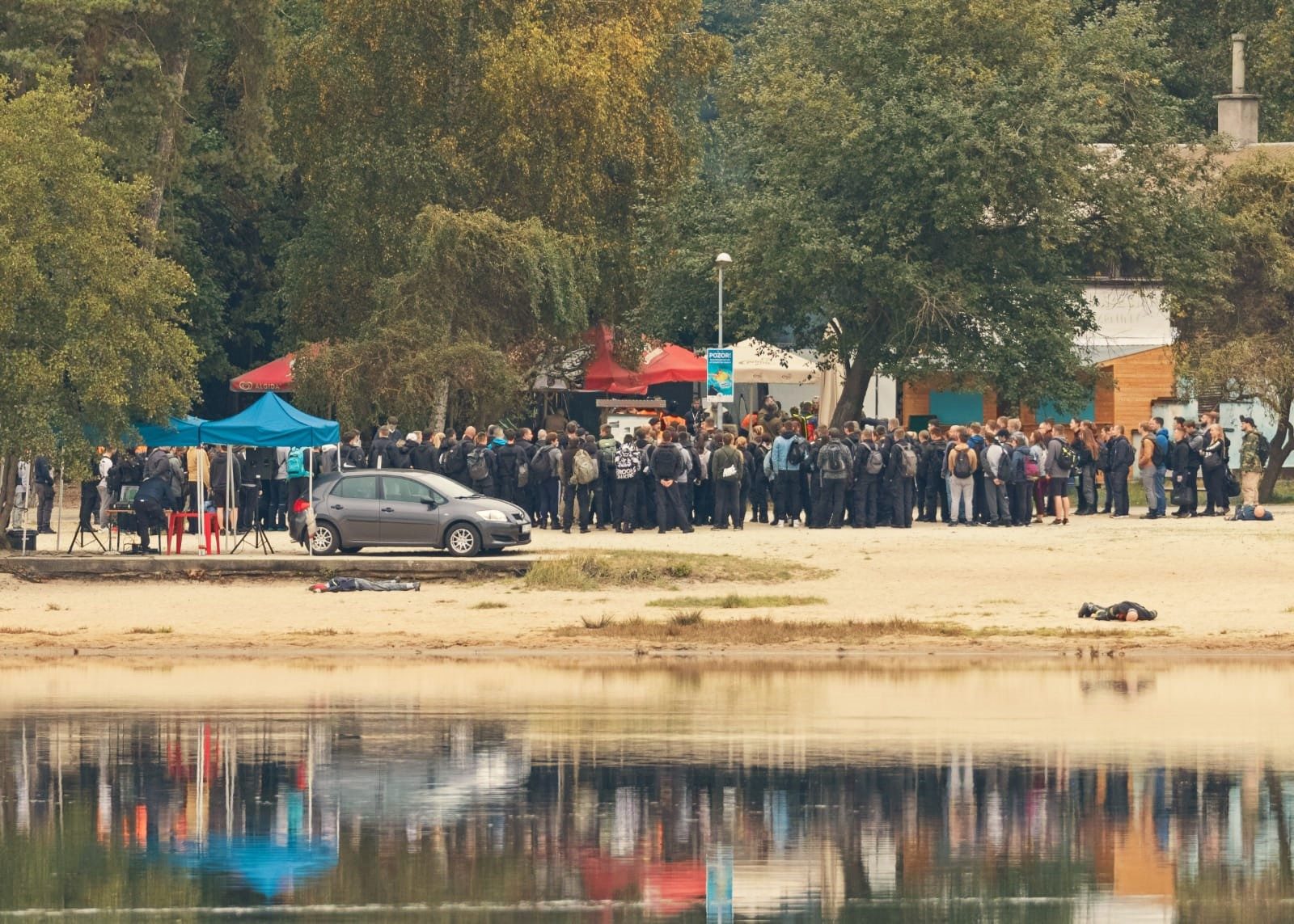 FOTOGALERIE: Zásah proti střelci, policejní cvičení na Ostende
