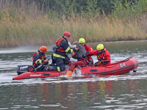 FOTOGALERIE: Zásah proti střelci, policejní cvičení na Ostende