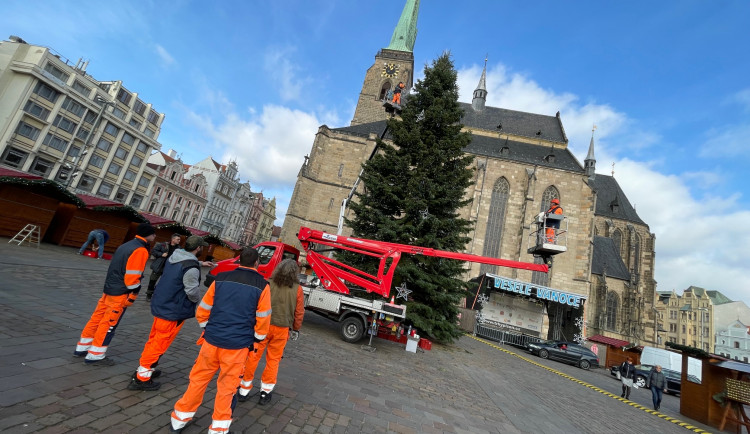 FOTOGALERIE: Zdobení vánočního stromu 2021