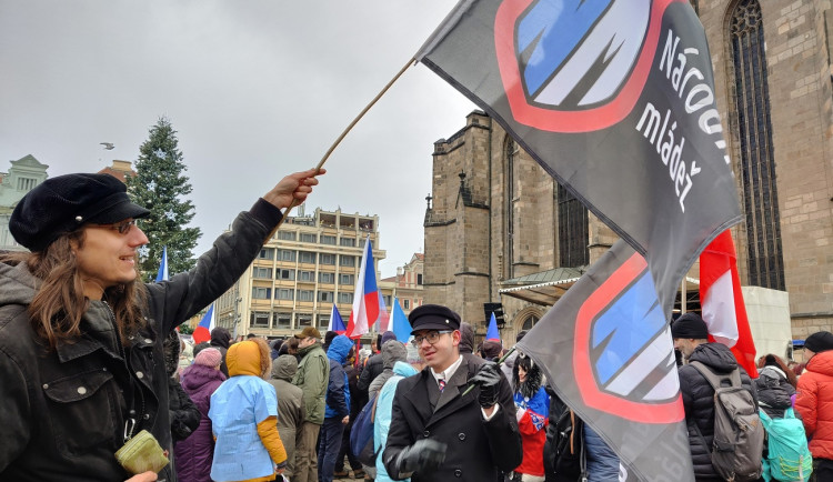 FOTOGALERIE: Demonstrace proti povinnému očkování