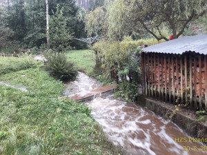 FOTOGALERIE: Následky lijáku na Rokycansku a Plzeňsku