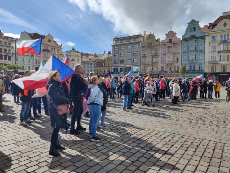 FOTOGALERIE: Protivládní demonstrace 28. září 2022