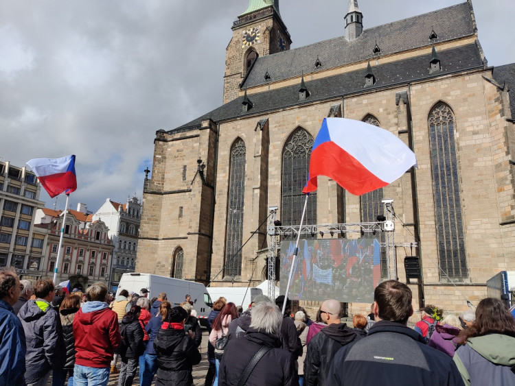 FOTOGALERIE: Protivládní demonstrace 28. září 2022