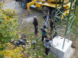 FOTOGALERIE: Příprava čapího hnízda ve Vstiši