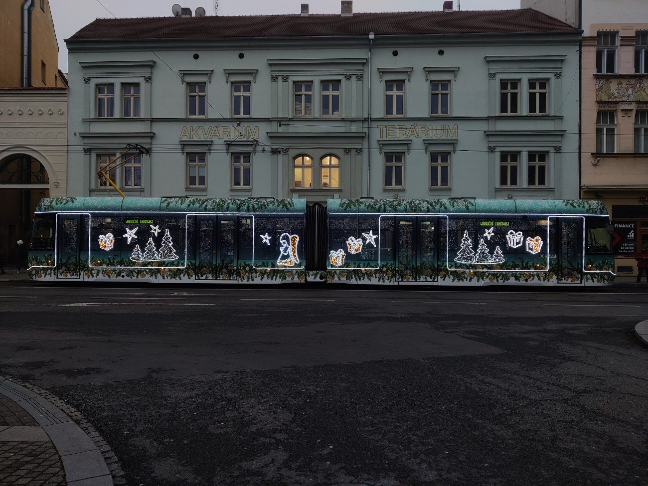 FOTOGALERIE: Vánoční strom a vánoční tramvaj 2022