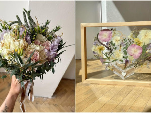 FOTOGALERIE: Veronika s Petrem tvoří úžasné obrazy z lisovaných květin