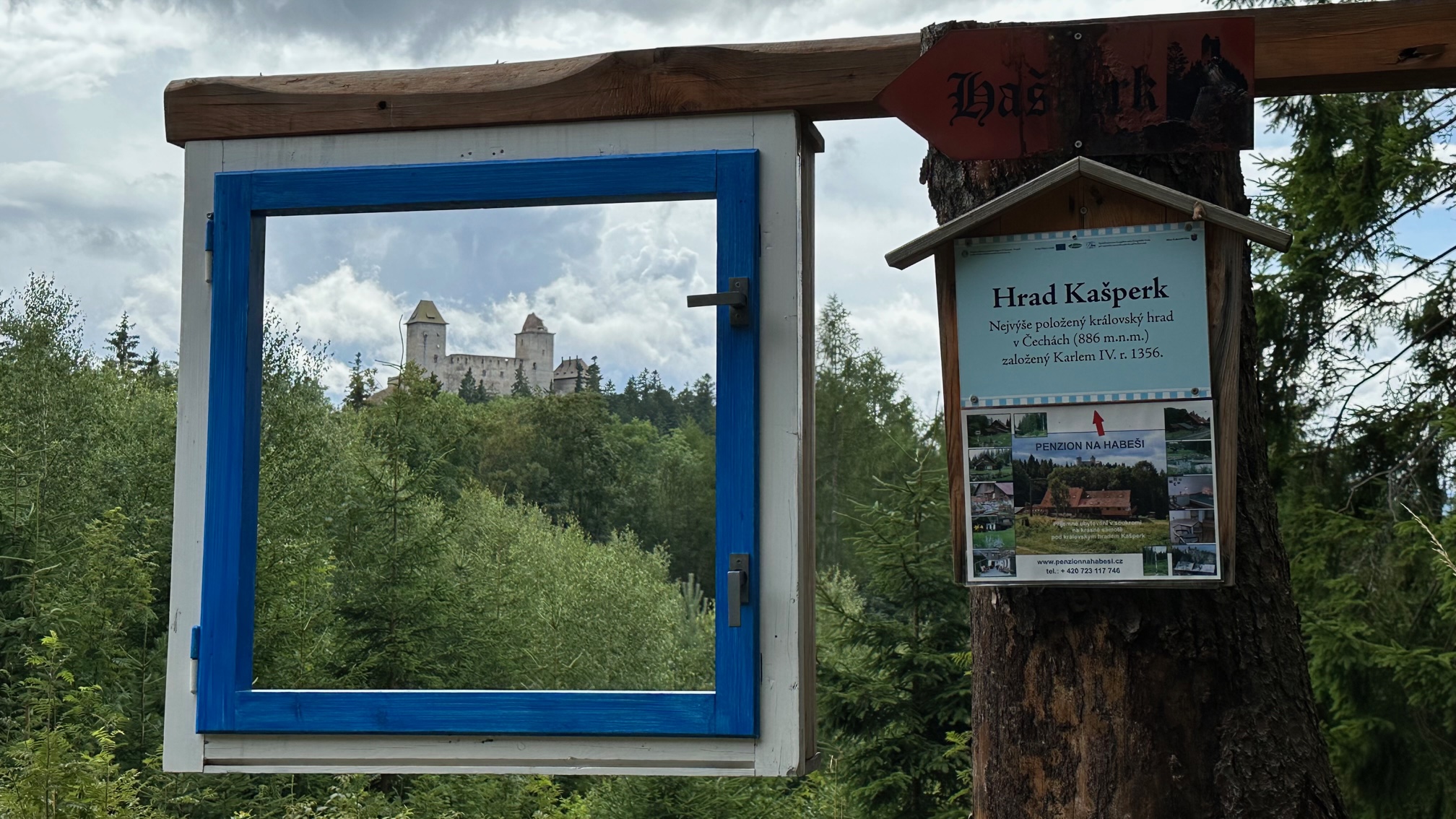 Výhled na Kašperk cestou na Sedlo FOTOGALERIE Výlet na Javorník