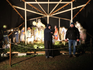 Farář Jan Kulhánek s hartmanickým starostou Pavlem Valdmanem