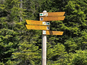 Výlet na Poledník z německé strany hranice - z parkoviště v Buchenau