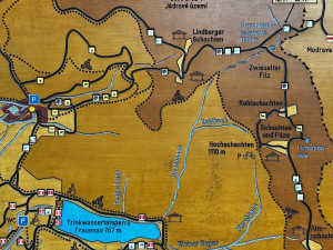 Výlet na Poledník z německé strany hranice - z parkoviště v Buchenau