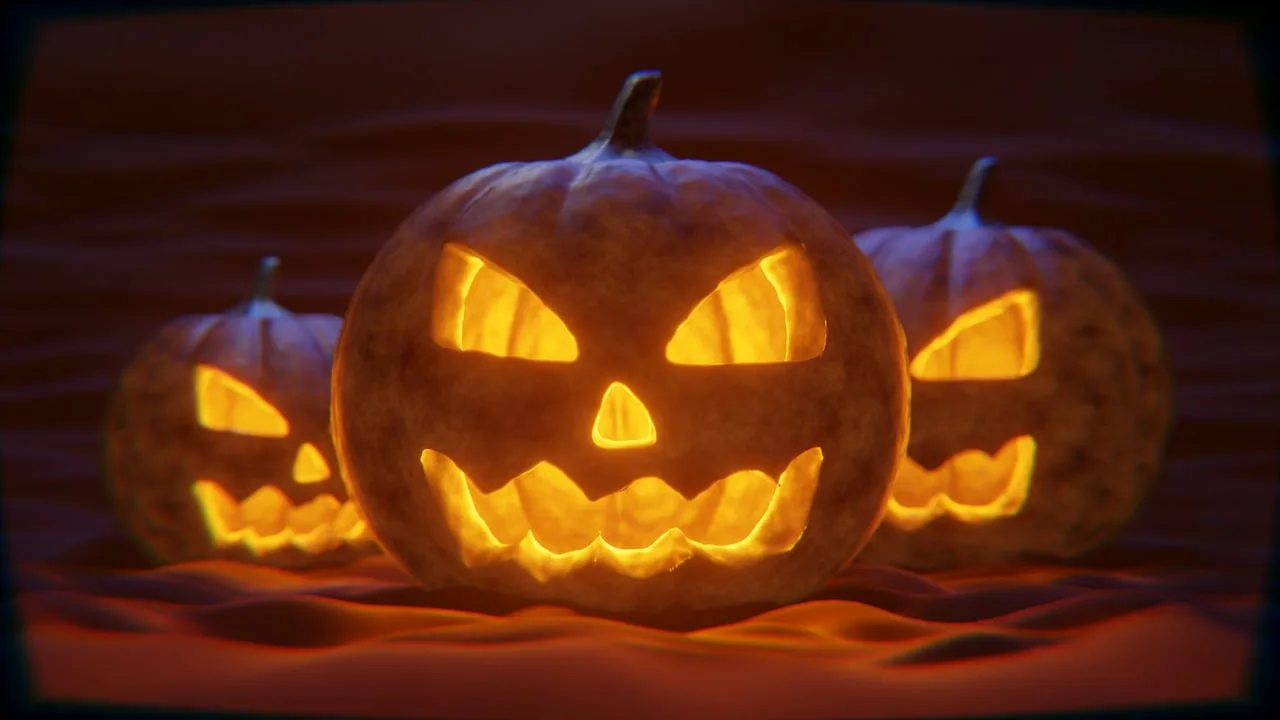 Halloweenský průvod z Božkova do Koterova