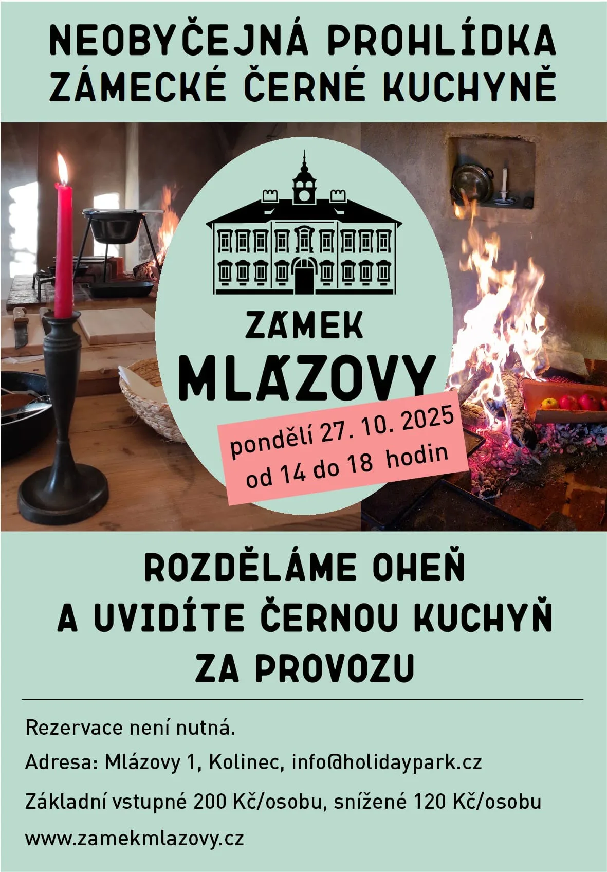 Neobyčejná prohlídka zámecké černé kuchyně