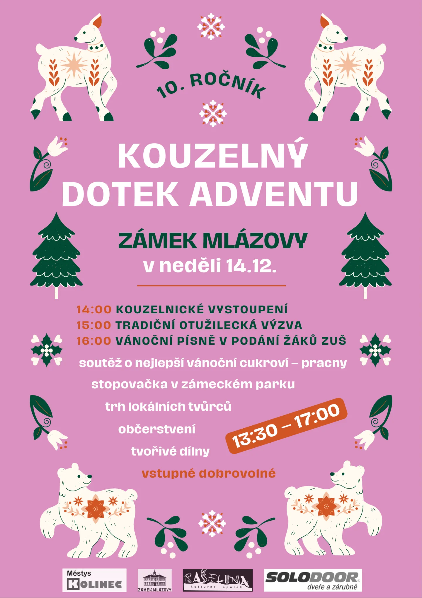 Kouzelný dotek adventu na zámku Mlázovy