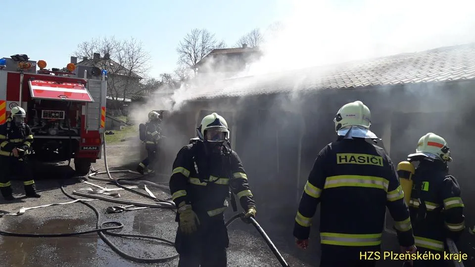 Požár v Hartmanicích