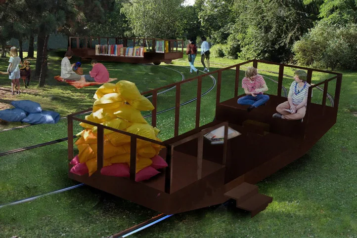 Po zrušené točce tramvají v Plzni vznikne vstupní brána do parku.