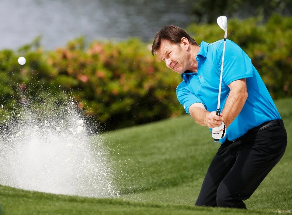 Legendární Faldo si zahrál v Dýšině golf s domácími talenty