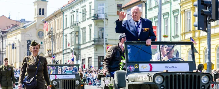 Michel Gilain v Convoy of Liberty během Slavností svobody 2018.