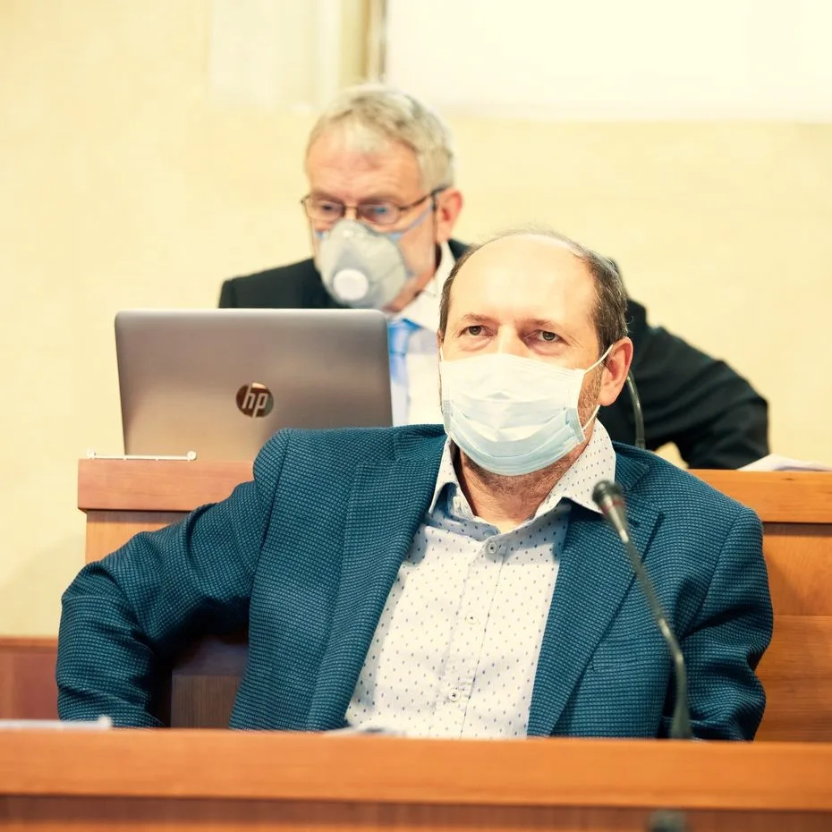 Pavel Karpíšek při posledním jednání v Senátu