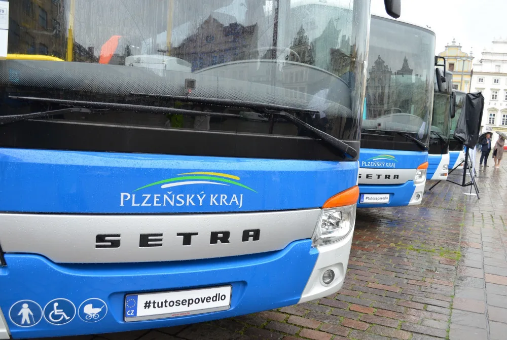 flotila nových autobusů