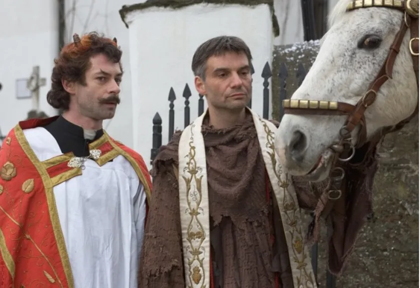 Jiří Dvořák a Ivan Trojan v pohádce Anděl Páně