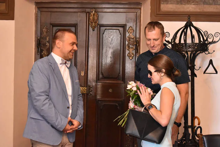 Martině Půtové gratuloval primátor Plzně Martin Baxa za získání Ceny Olgy Havlové