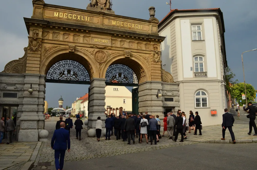 Ministra doprovázela početná delegace