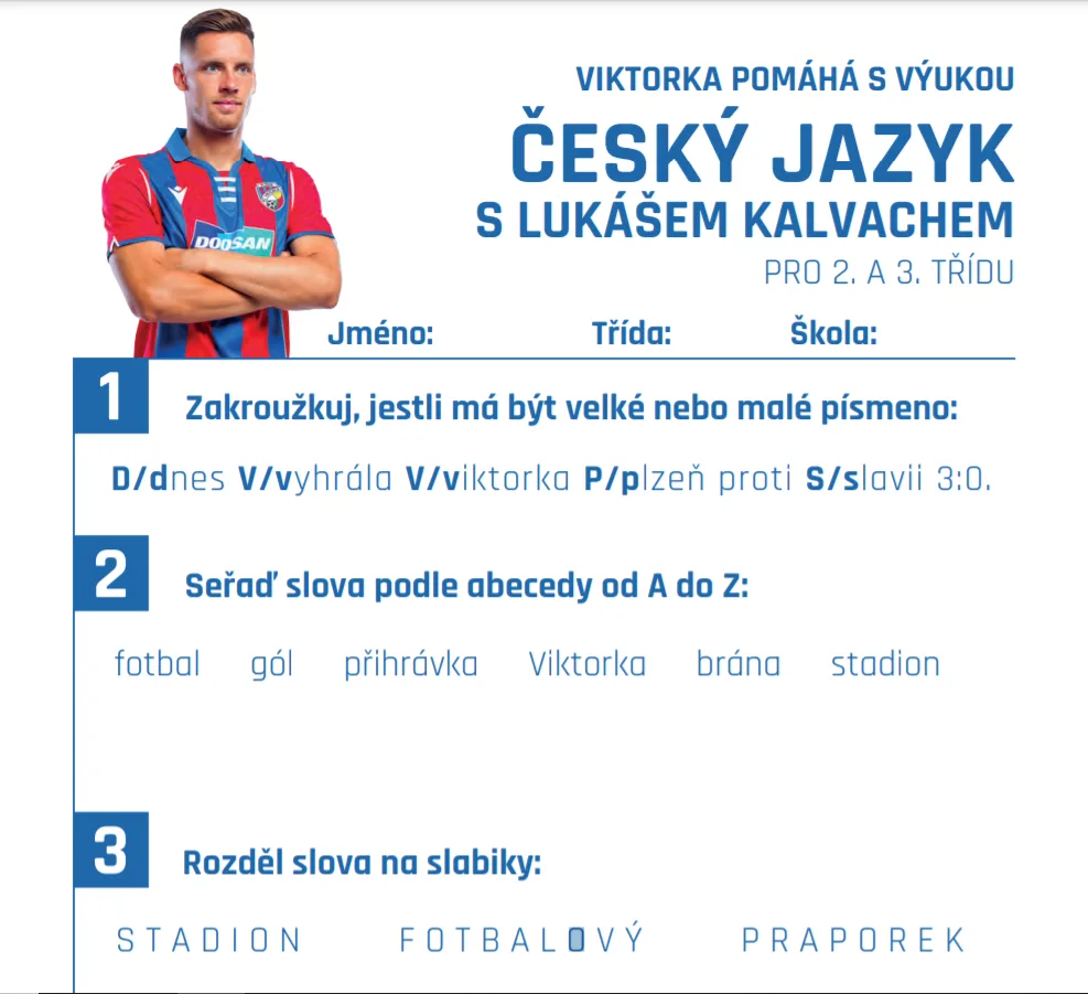 Takto vypadají úkoly z českého jazyka pro dnešní den