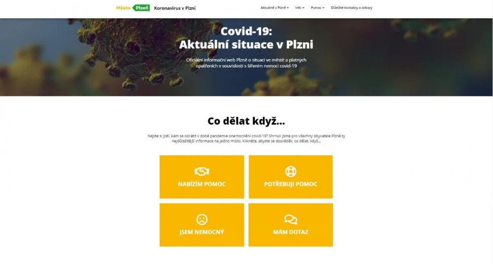 informační web o koronaviru