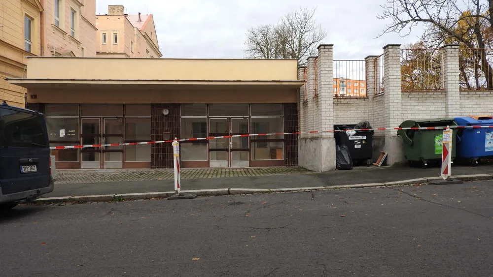 Karanténní centrum pro bezdomovce v Plzni na Doubravce, odkud uprchli dva muži