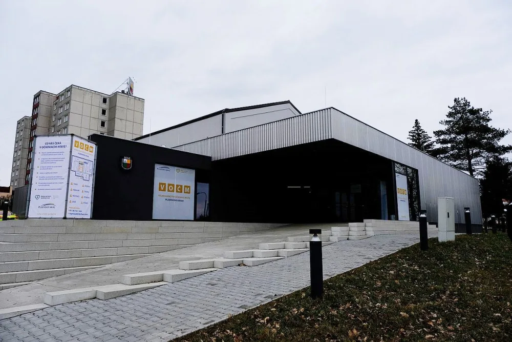 Velkokapacitní očkovací centrum Plzeňského kraje na Skvrňanech