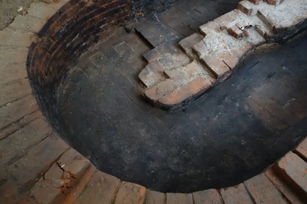 Pozůstatek historické konstrukce windischgrätzského pivovaru