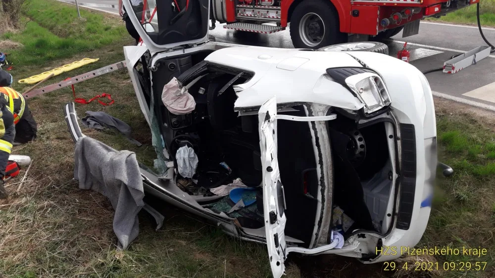Poblíž Všerub se stala druhá vážná nehoda