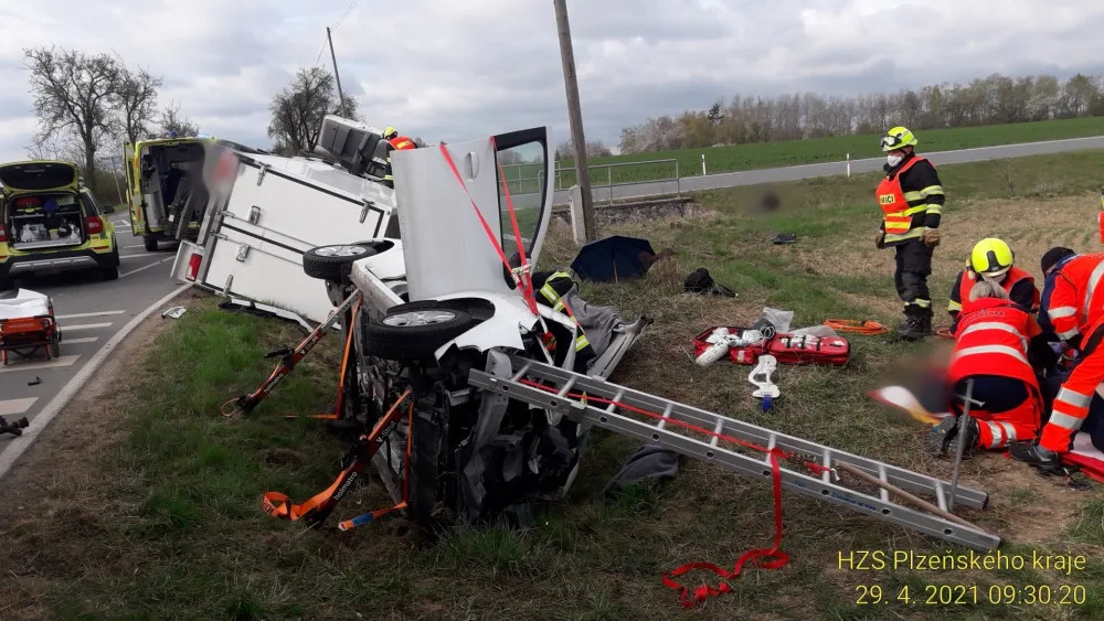 Poblíž Všerub se stala druhá vážná nehoda