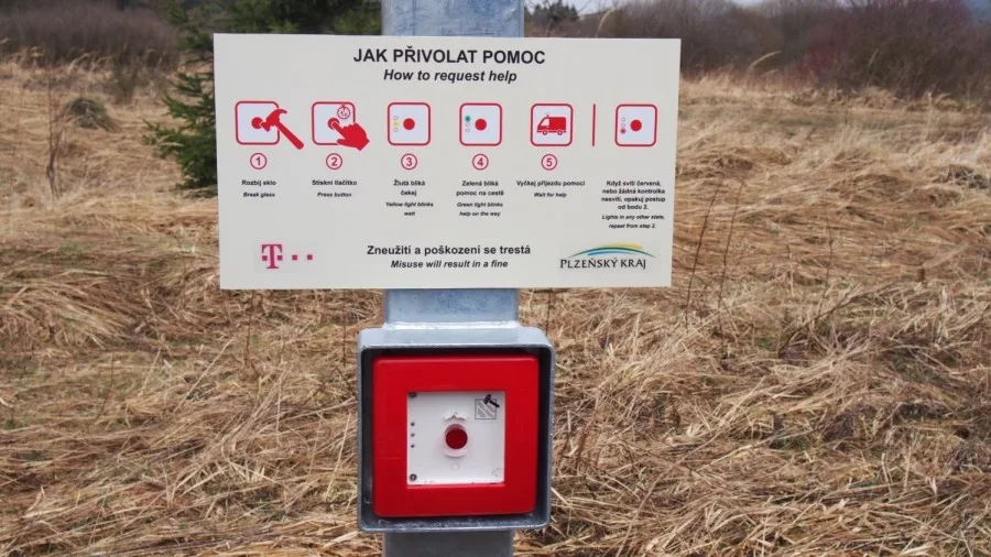 Aktivace traumabodu zachránila v Brdech život zraněné cyklistce v oblasti bez mobilního signálu