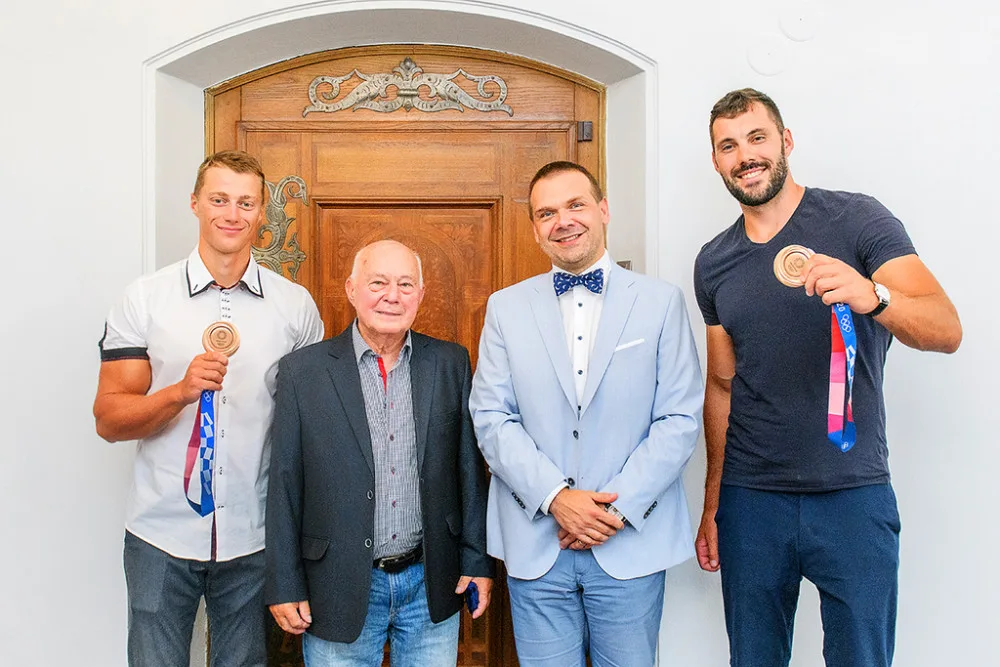 Olympioniky přijali na radnici, foto: M. Chaloupka.