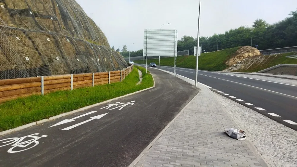 Nová plzeňská ulice Na Sudech umožnila vzniknout cyklostezce kolem východního okruhu města