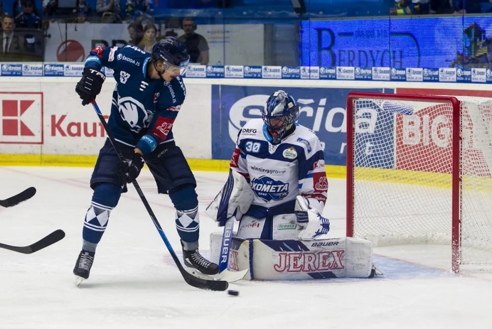 Plzeň zahodila třígólový náskok a doma prohrála s Kometou Brno 5:6