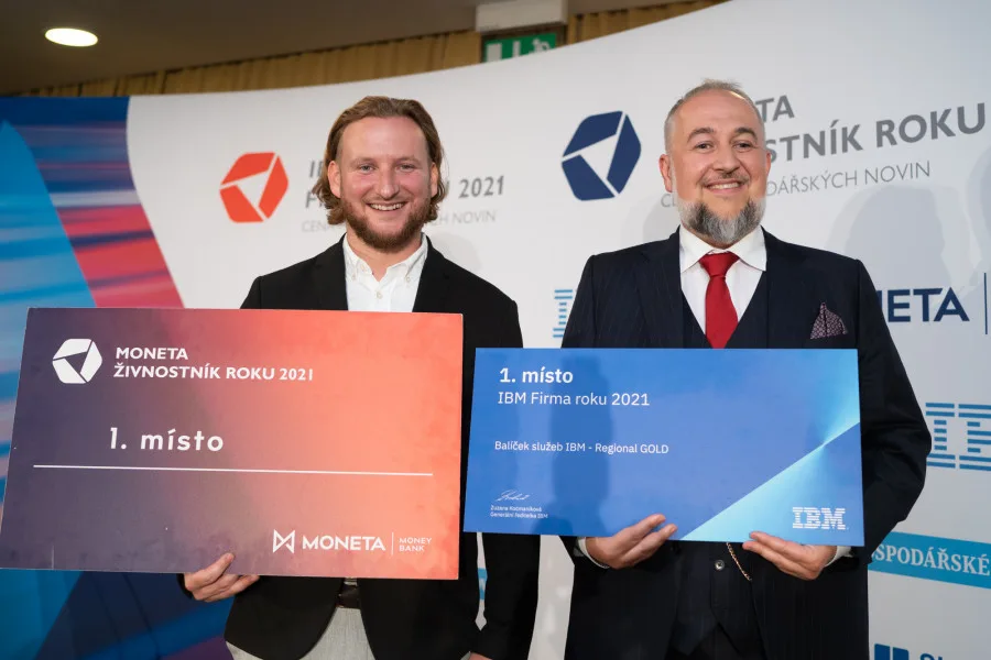 Vítězové obou soutěží, Radovan Sochor s Radkem Tančouzem