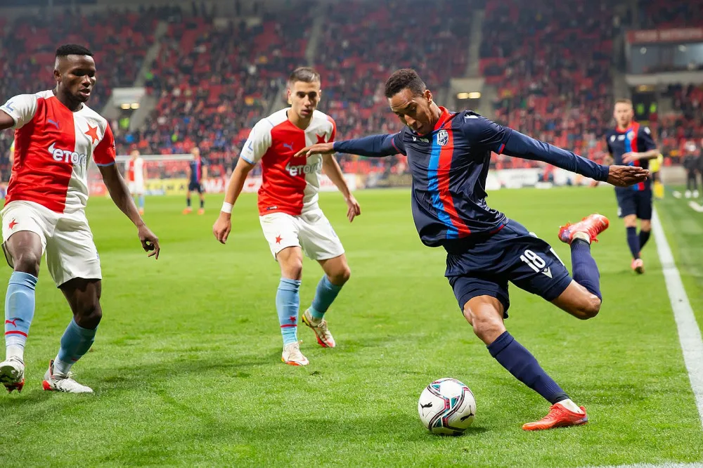 Jhon Mosquera při nedělním utkání na Slavii