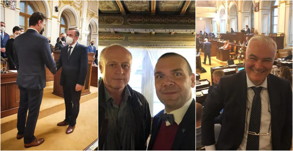 Marek Ženíšek, Rudolf Salvetr a Martin Baxa, Kamal Farhan,