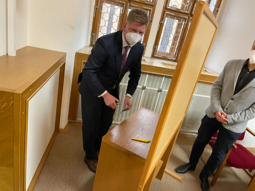 Pavel Šindelář při tajné volbě primátora