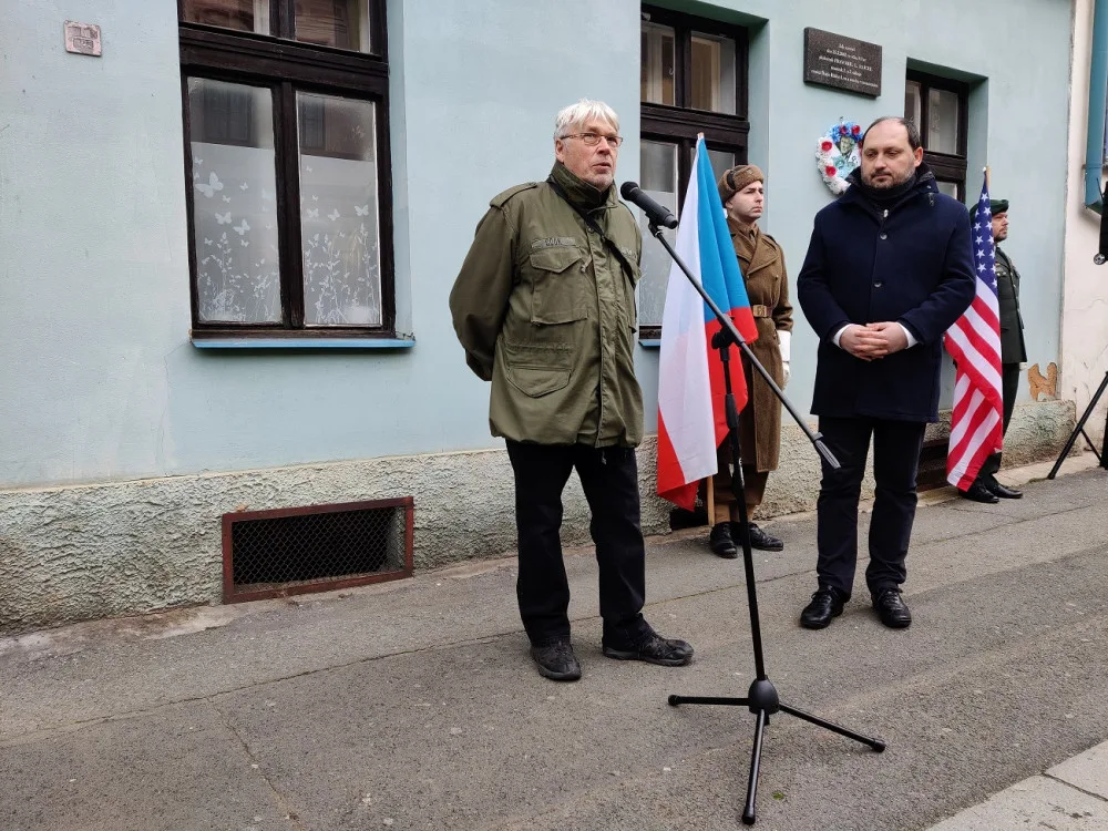 Publicista Jaroslav Čvančara a ředitel ÚSTR Zdeněk Hazdra