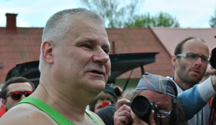 Jiří Kajínek bezprostředně po propuštění z vězení